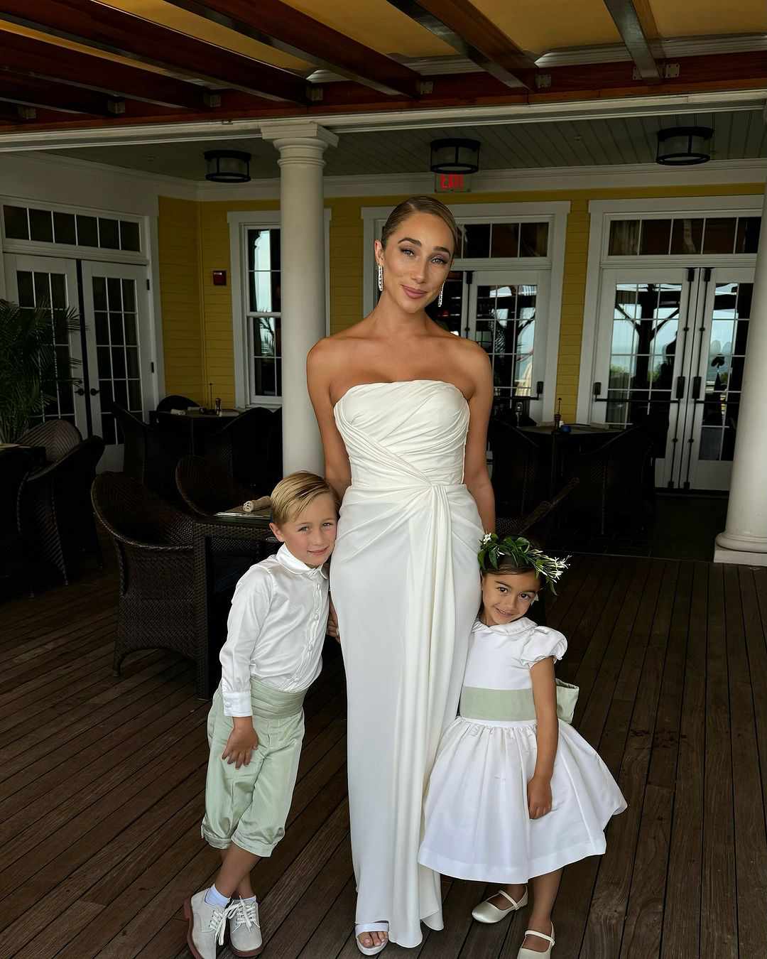 Aurora Culpo with son Remi, and daughter Soleil