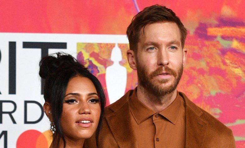 Vick Hope cosies up to husband Calvin Harris as she marks personal milestone