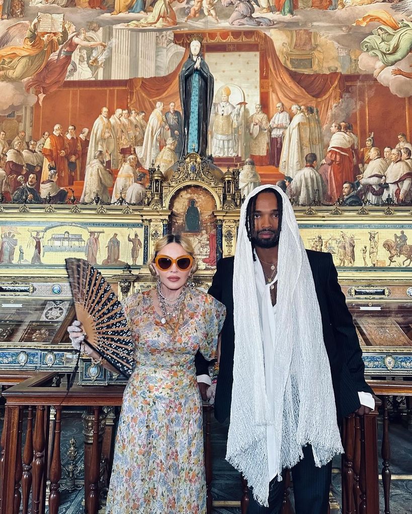 Madonna and Akeem in the Vatican Museum