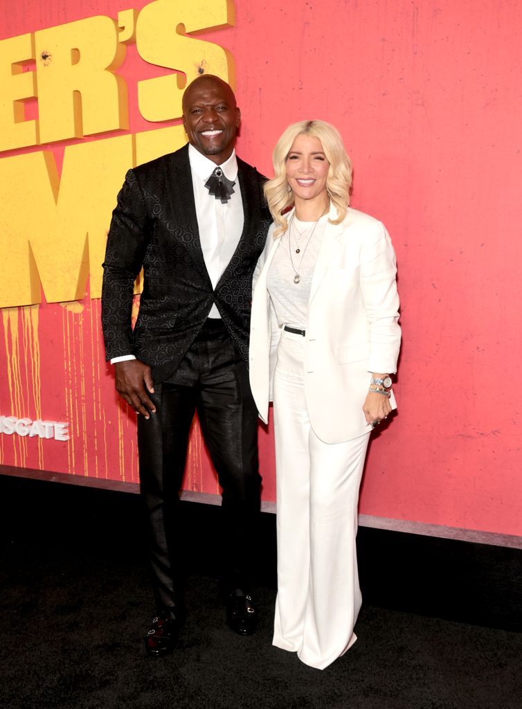 terry crews and wife rebecca on red carpet