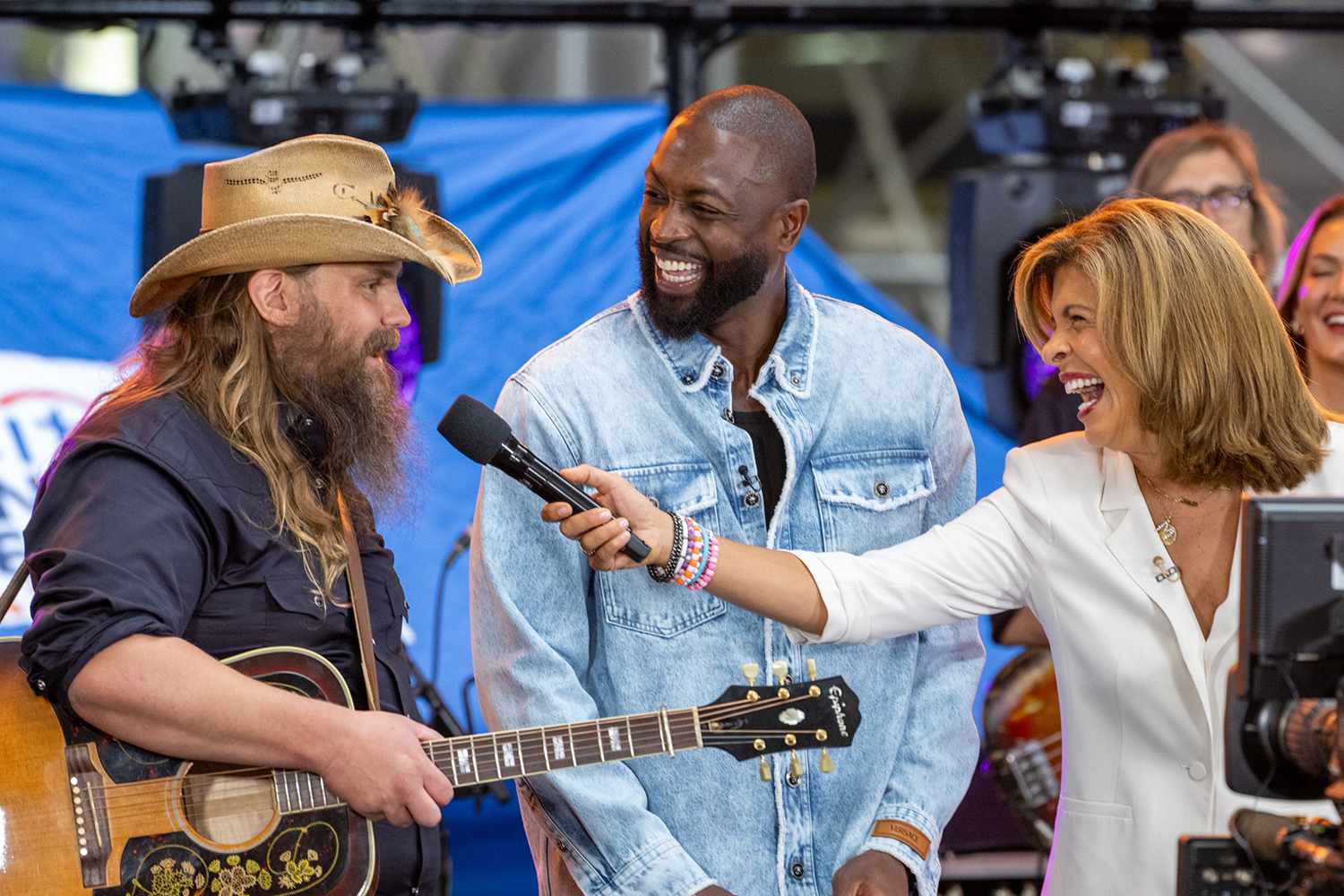 Chris Stapleton, Dwyane Wade, Hoda Kotb on NBC's Today Show Citi Concert Series on The Plaza at Rockefeller Center, New York, USA - 27 Sep 2024