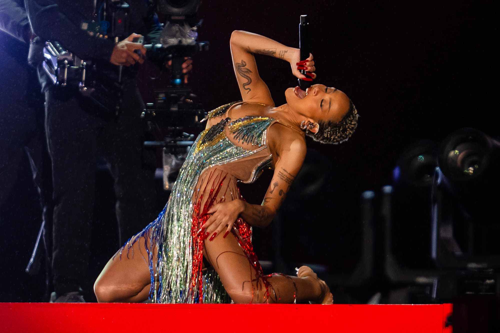 Doja Cat performs during the 2024 Global Citizen Festival in Central Park on September 28, 2024 in New York City.