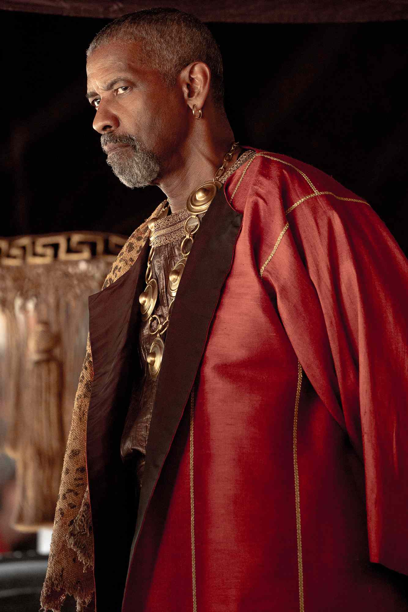 Denzel Washington plays Macrinus in Gladiator II from Paramount Pictures. 