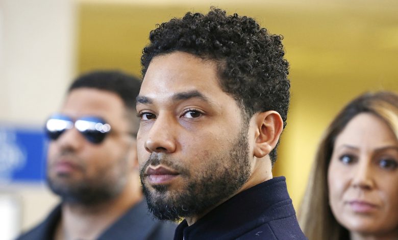 Jussie Smollett after a 2019 court appearance