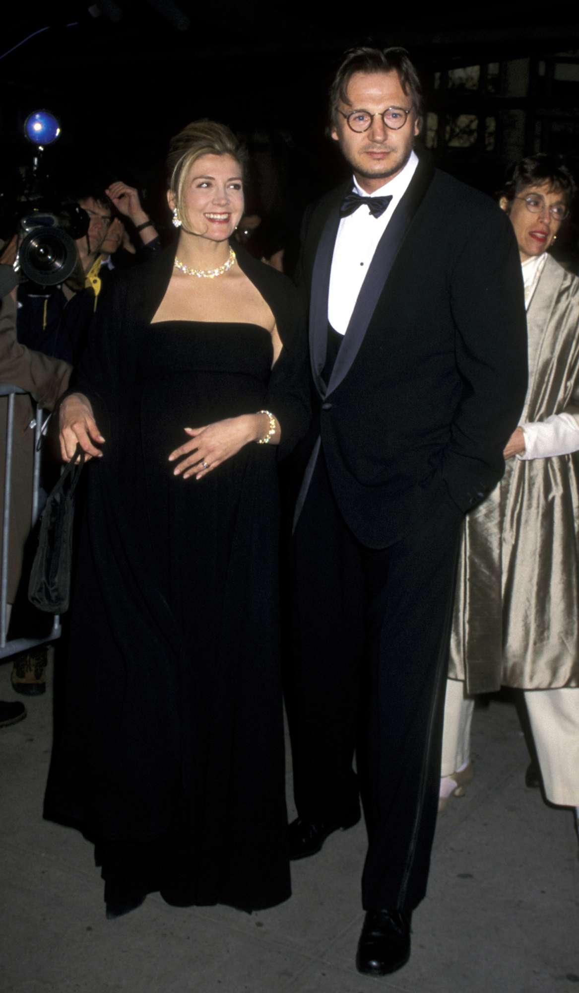 Natasha Richardson and Liam Neeson during Film Society of Lincoln Center Honors Clint Eastwood - May 6, 1996 at Avery Fisher Hall in New York City, New York, United States