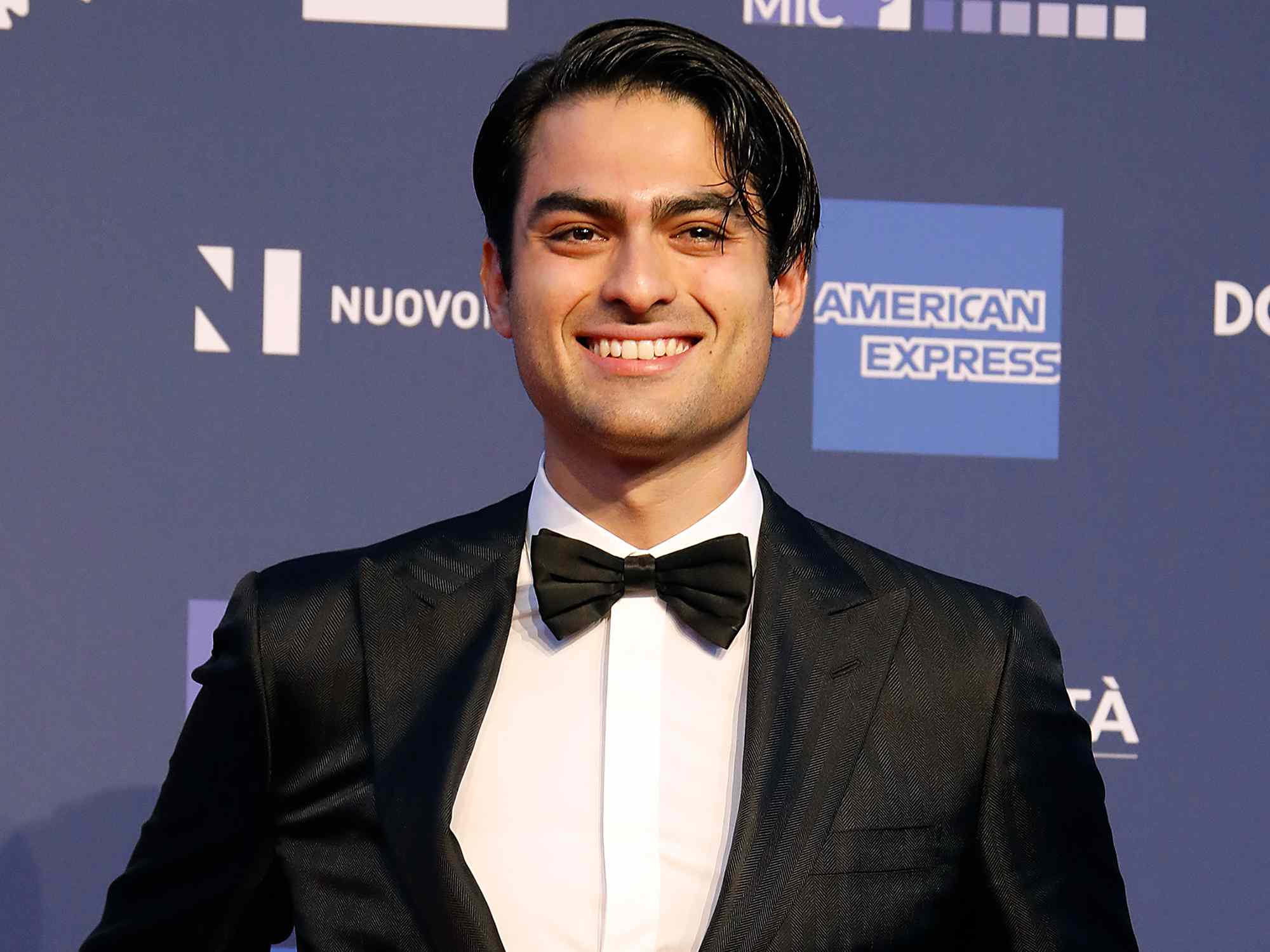 Matteo Bocelli poses for photos during the photocall on the occasion of the 2023 David di Donatello Award Ceremony