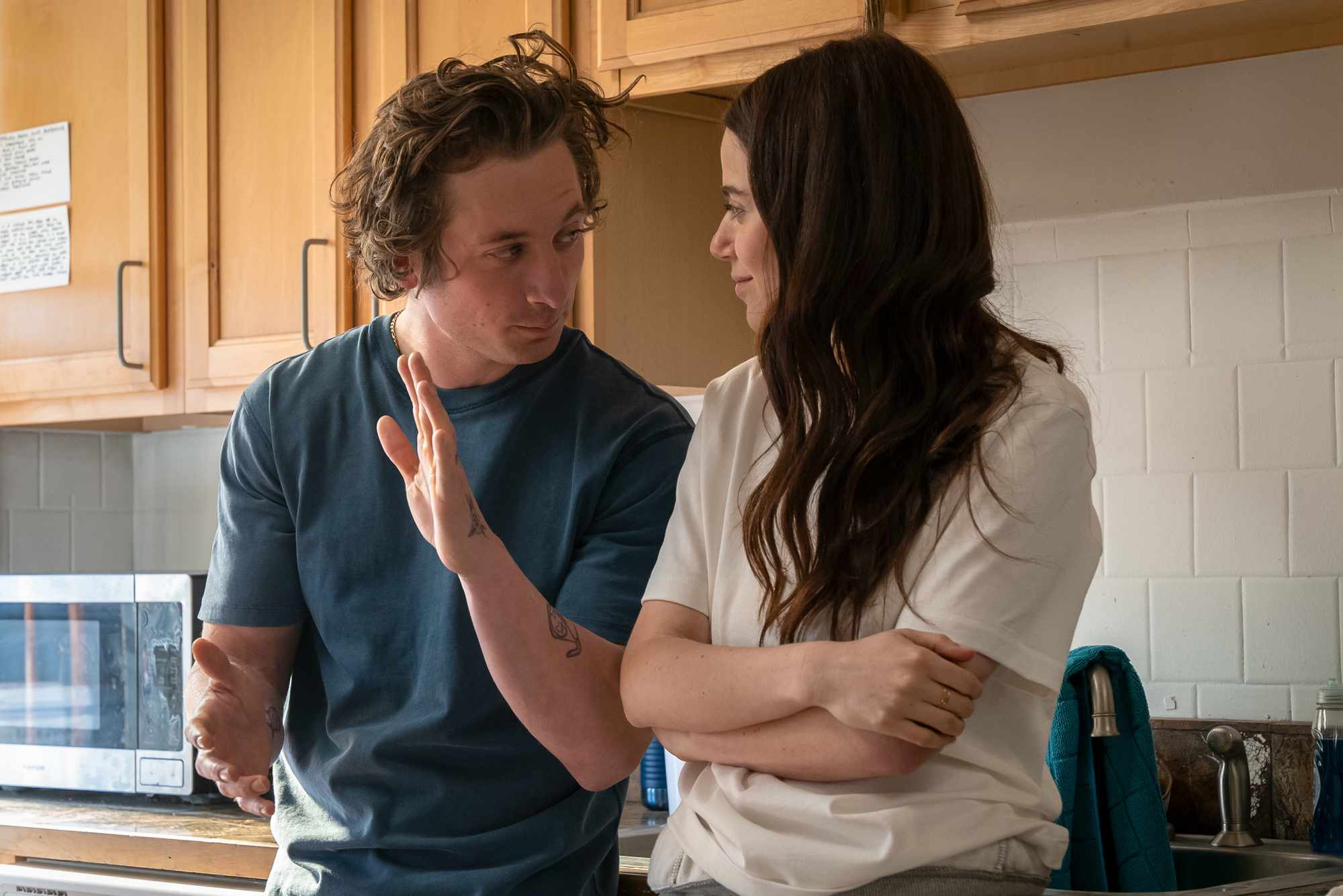 Jeremy Allen White as Carmen "Carmy" Berzatto and Molly Gordon as Claire on Season 2 of 'The Bear'.