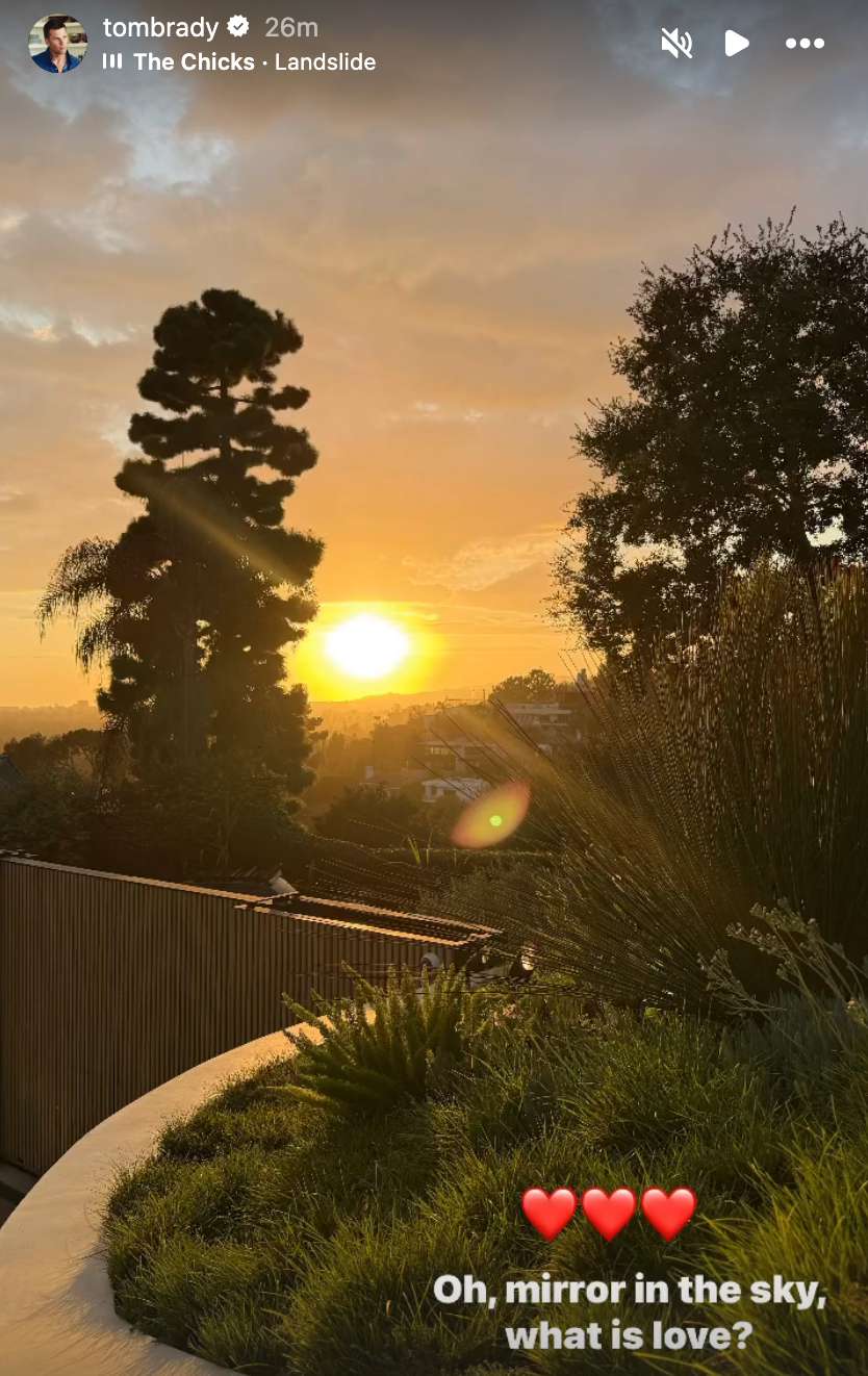 Tom Brady sunset photo