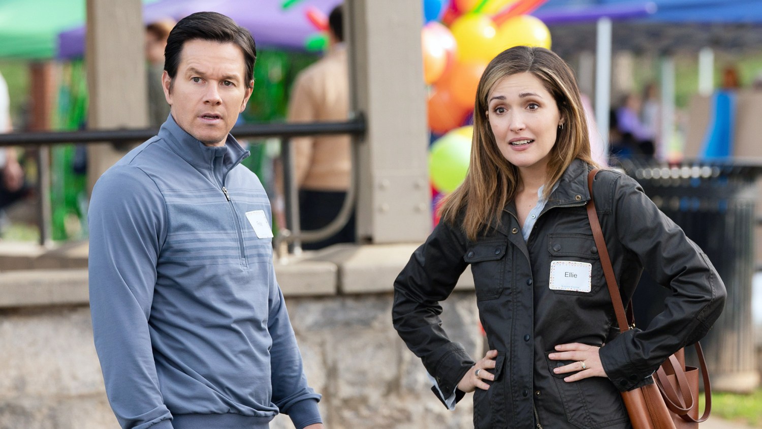 Mark Wahlburn and Rose Byrne in 'Instant Family'