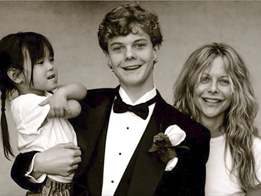 Meg Ryan and her kids Jack and Daisy Mag said about 10 years ago so 2013ish