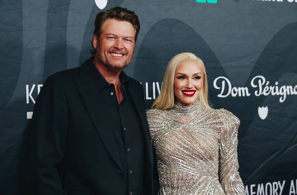 Blake Shelton with his wife Gwen Stefani