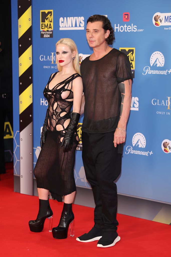 gavin rossdale and girlfriend xhoana x at 2024 mtv emas