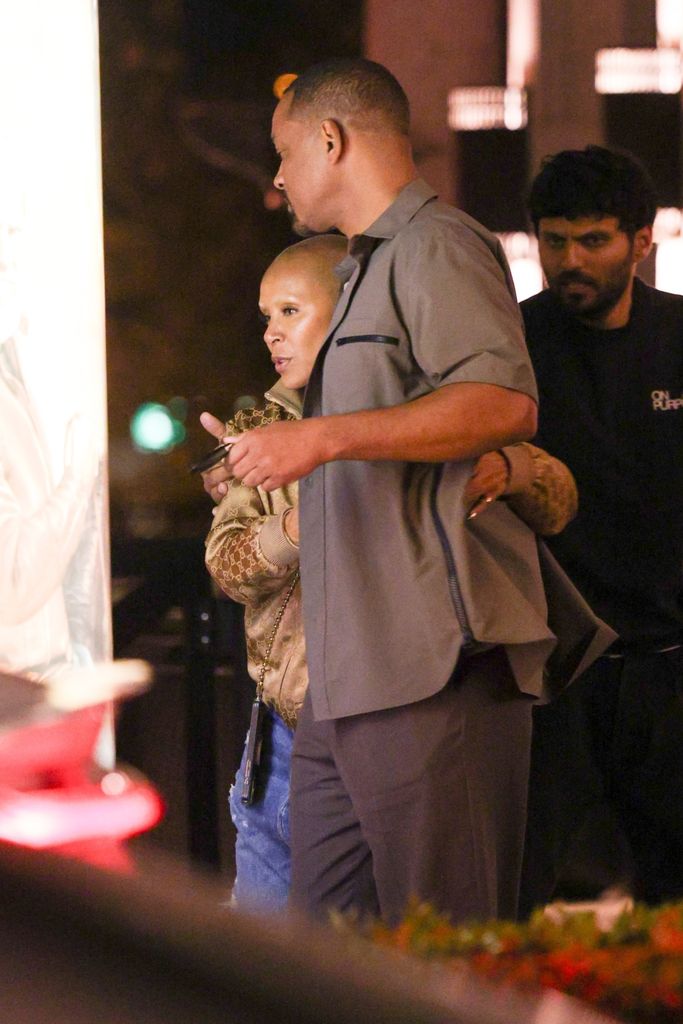 Will Smith and Jada Pinkett Smith made a rare public appearance while having dinner at Crossroads Restaurant in Calabasas part owned by Travis Barker.