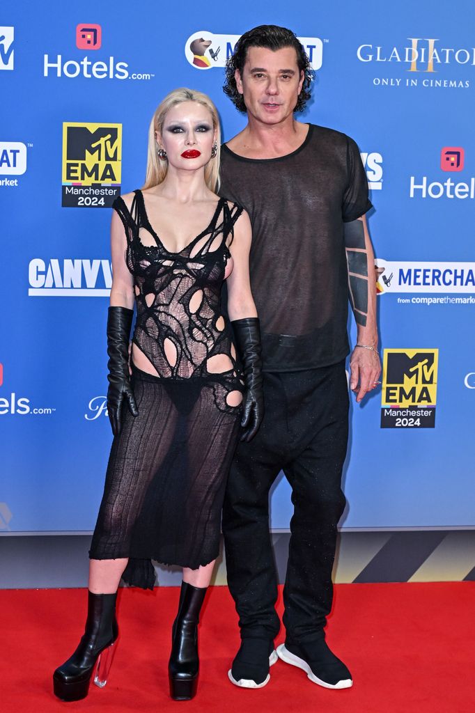 gavin rossdale and girlfriend xhoana x at 2024 mtv emas