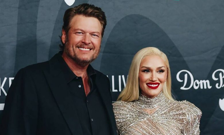 Gwen Stefani and Blake Shelton look so loved up as they cheer on son Apollo at LA football game