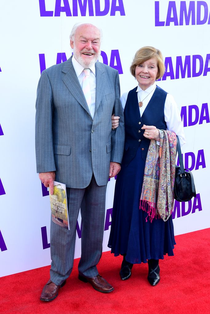 Timothy West and Prunella Scales attending the gala opening of the new London Academy of Music and Dramatic Art centre, London