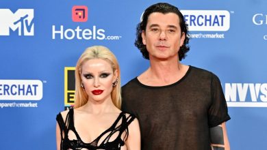 Gavin Rossdale's girlfriend commands attention in see-through outfit in rare joint appearance