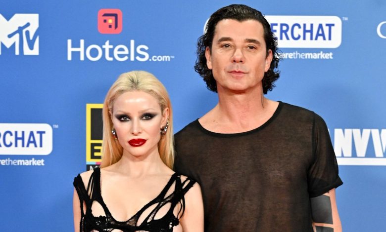 Gavin Rossdale's girlfriend commands attention in see-through outfit in rare joint appearance