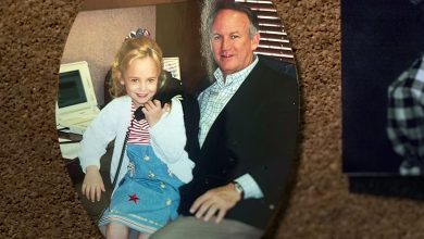 JonBenet Ramsey and John Ramsey in Cold Case: Who Killed JonBenet Ramsey.