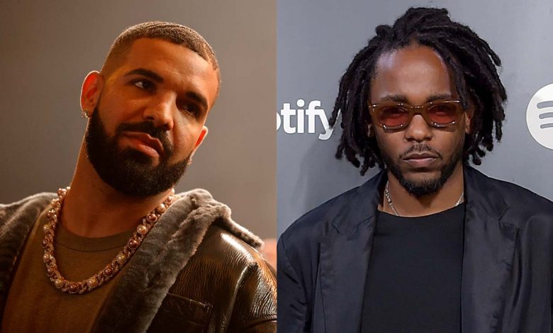 Drake (left) and Kendrick Lamar