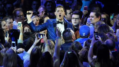 Singer Michael Buble performs on stage at the 2013 Juno Awards.