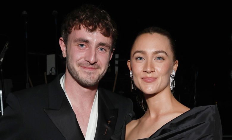 (L-R) Paul Mescal and Saoirse Ronan attend the Academy Museum of Motion Pictures 4th Annual Gala in Partnership with Rolex at Academy Museum of Motion Pictures on October 19, 2024 in Los Angeles, California.