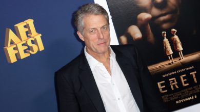 Hugh Grant attends the premiere of Heretic