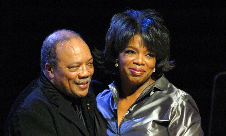 Quincy Jones and Oprah Winfrey