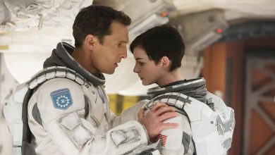 Interstellar, from left: Matthew McConaughey, Anne Hathaway, 2014.