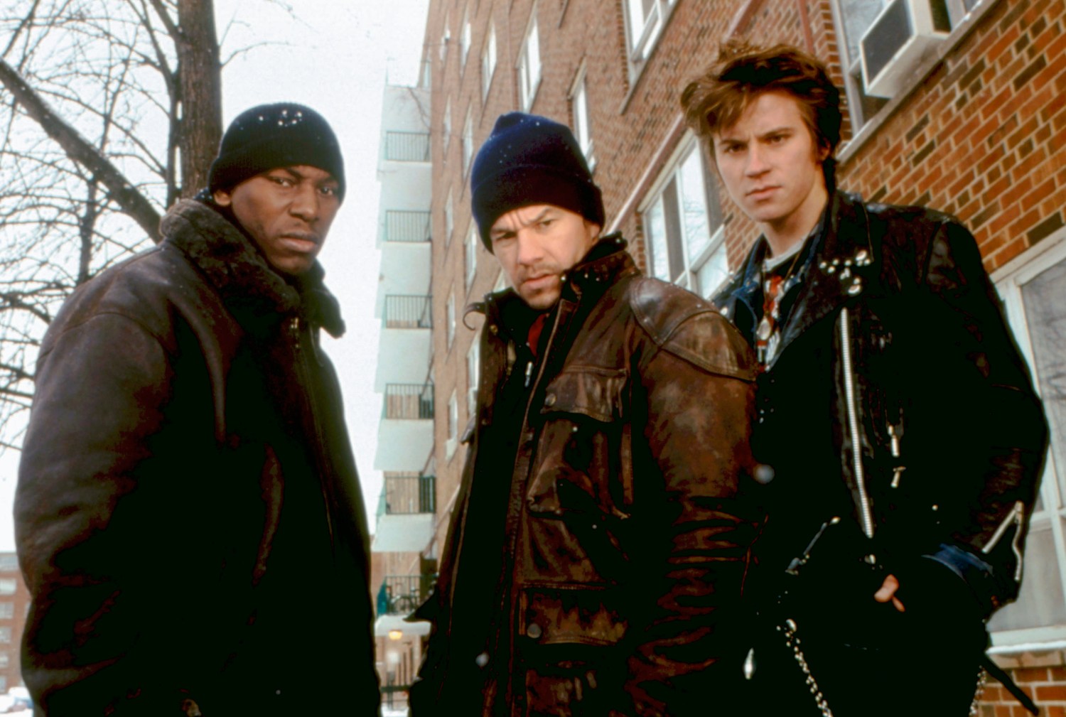 From left: Tyrese Gibson, Mark Wahlberg and Garrett Hedlund in 2005's 'Four Brothers'