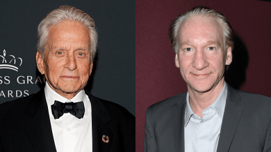 Michael Douglas and Bill Maher