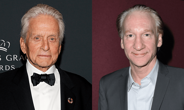 Michael Douglas and Bill Maher