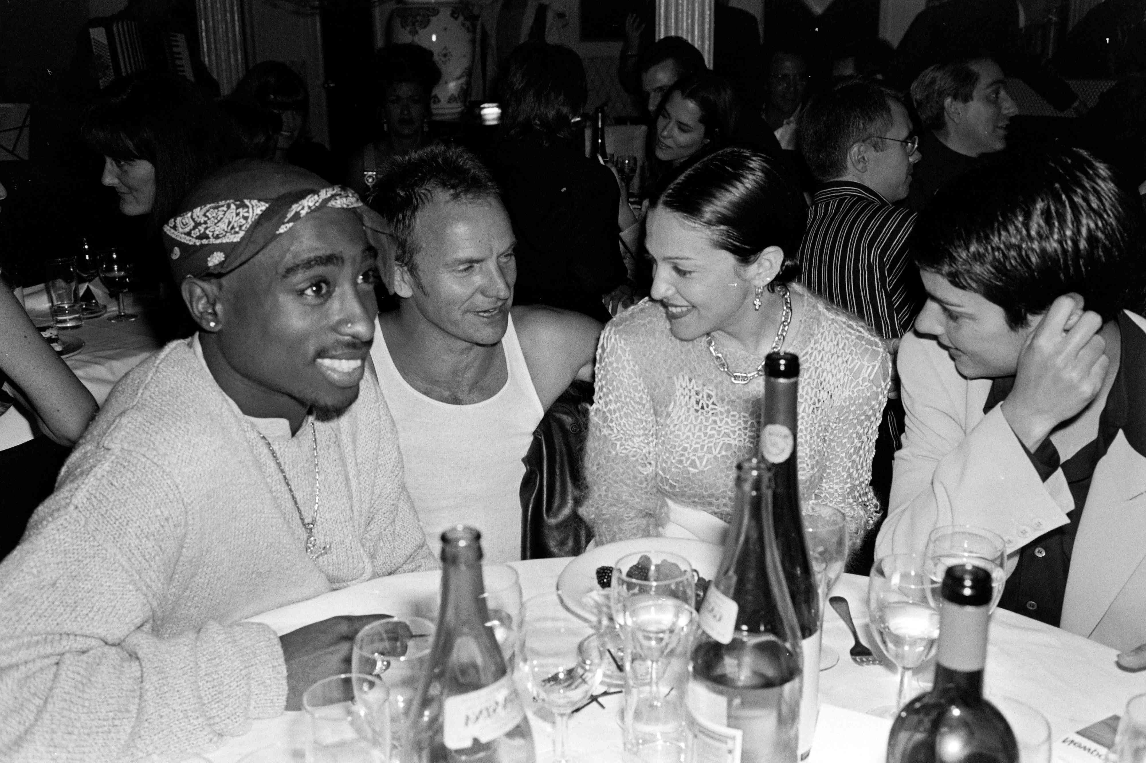 Tupac Shakur, Sting, Madonna and Ingrid Casares