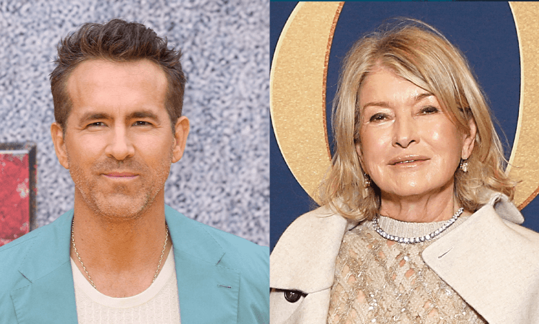 Ryan Reynolds and Martha Stewart