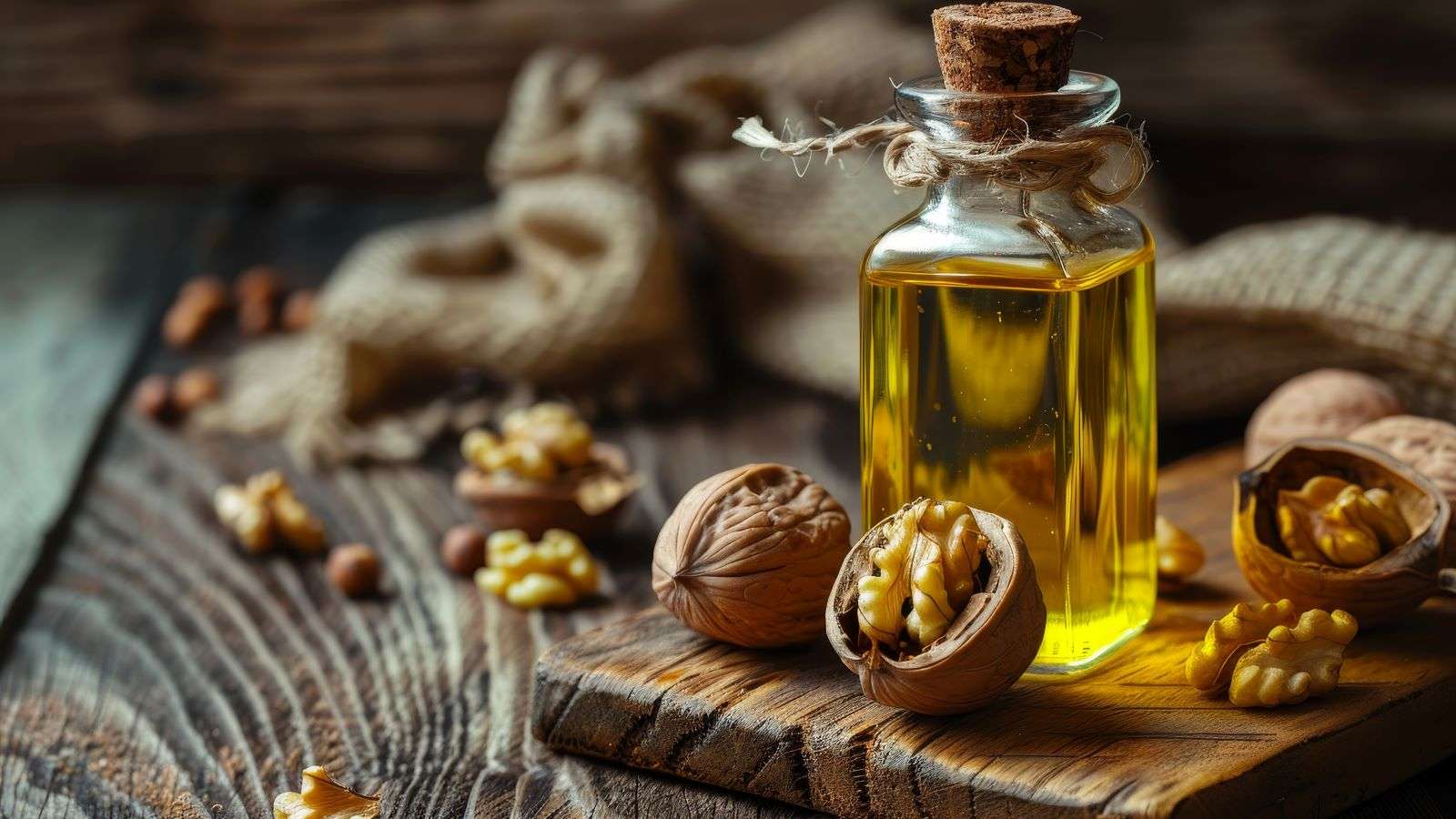 A bottle of walnut oil