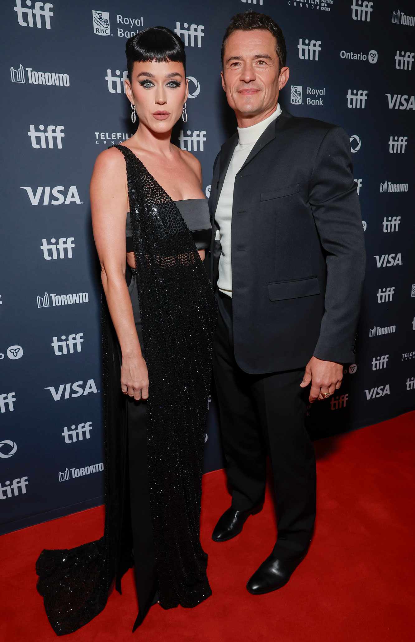  Katy Perry and Orlando Bloom attend the premiere of "The Cut" during the 2024