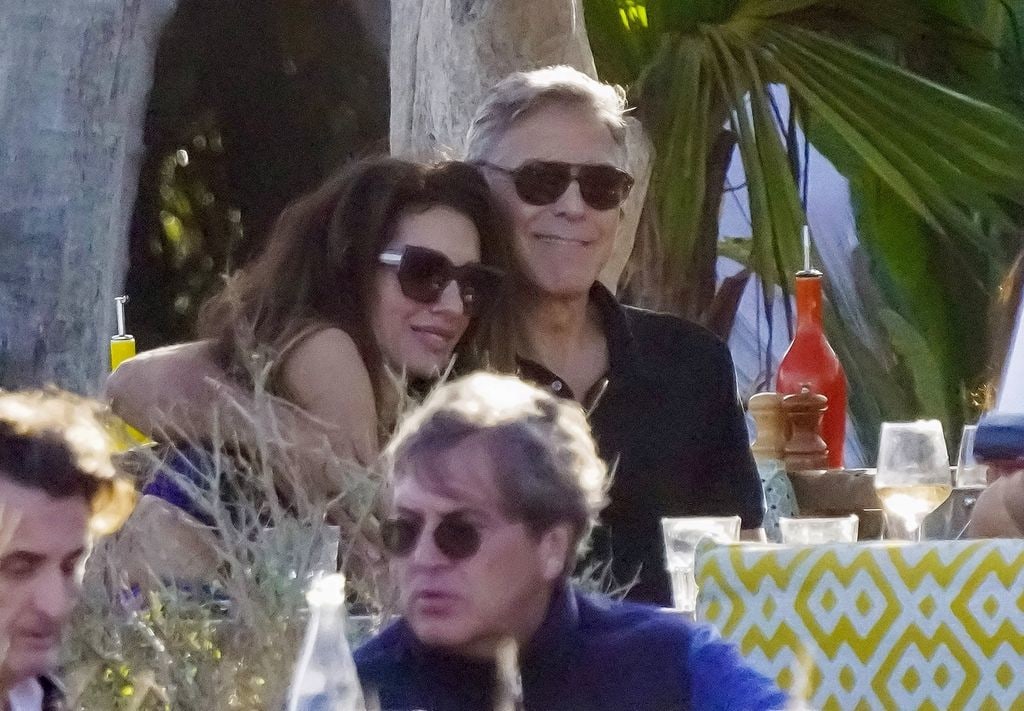 George Clooney and his wife Amal enjoyed a romantic weekend getaway in Saint-Tropez, savoring lunch at the serene La Cabane Bambou on Pampelonne Beach