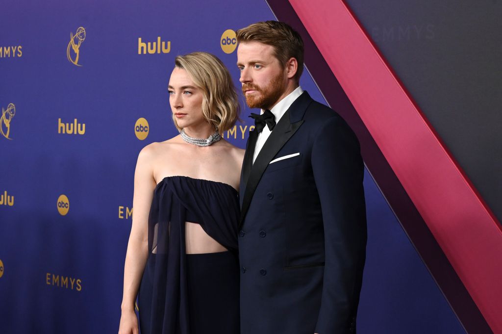 Saoirse Ronan and Jack Lowden at the 76th Primetime Emmy Awards held at Peacock Theater on September 15, 2024