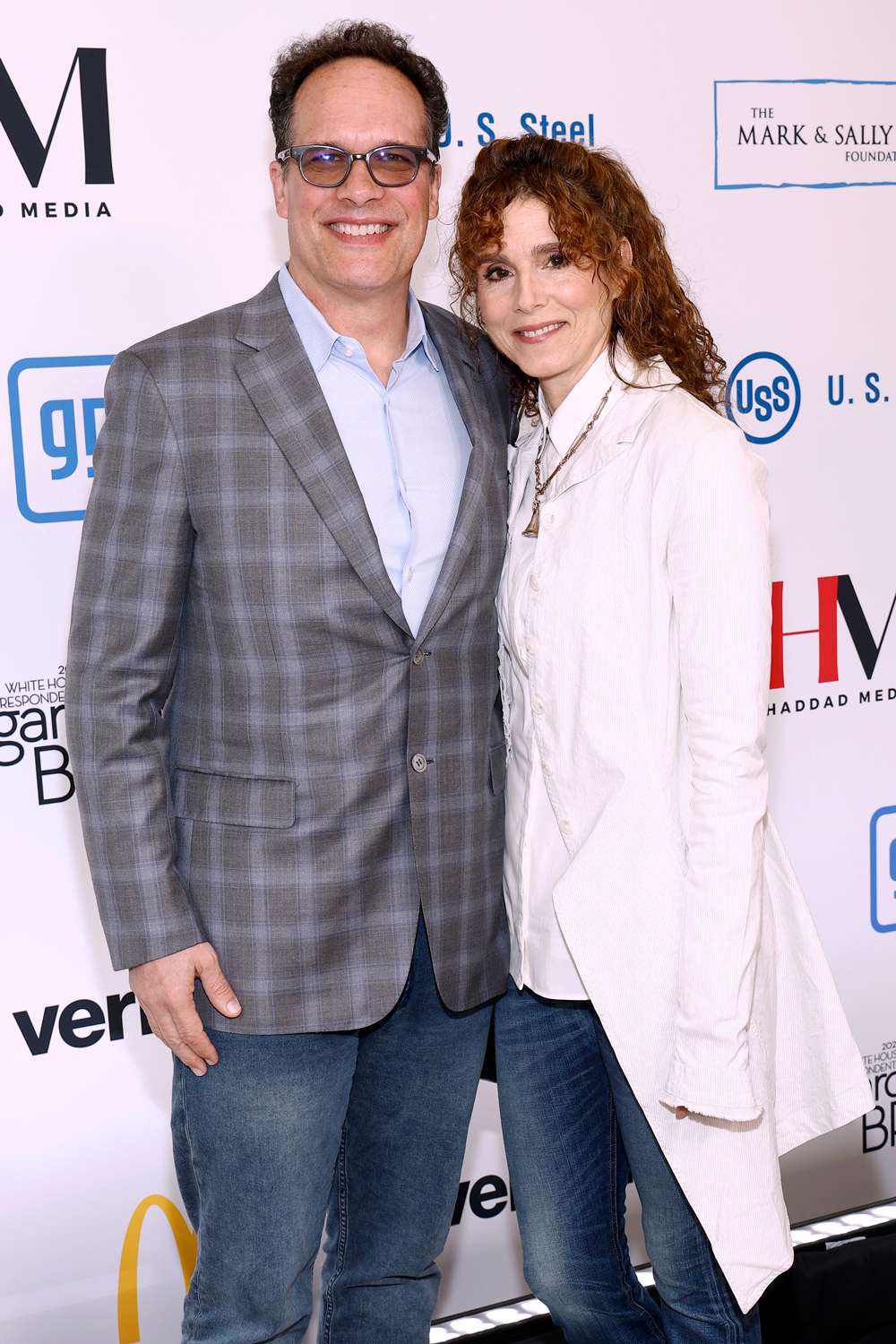 Diedrich Bader and Dulcy Rogers attend the 31st Annual White House Correspondents' Garden Brunch at Beall-Washington House on April 27, 2024 in Washington, DC.