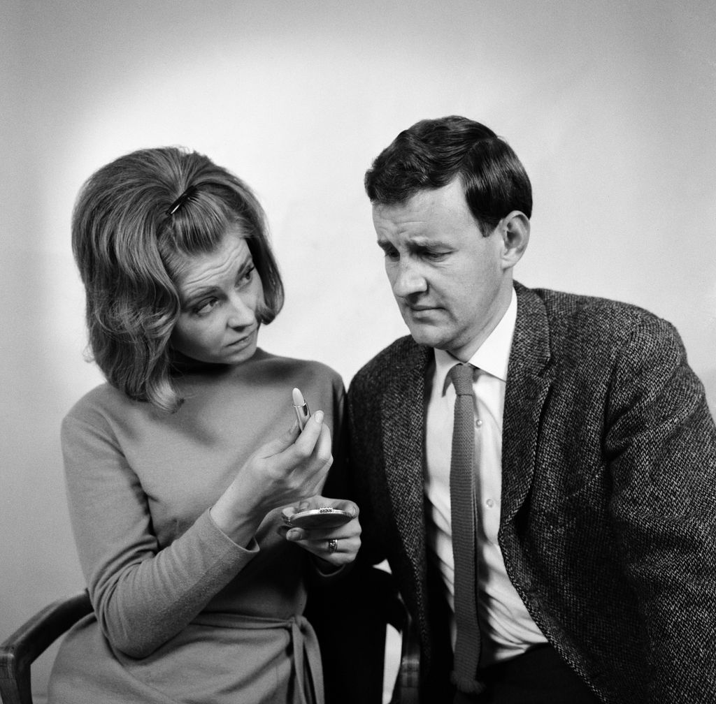 Stars of The Marriage Lines, BBC TV Comedy Series which takes a light hearted look at newly weds. Prunella Scales as Kate Starling & Richard Briers as George Starling, 25th September 1964