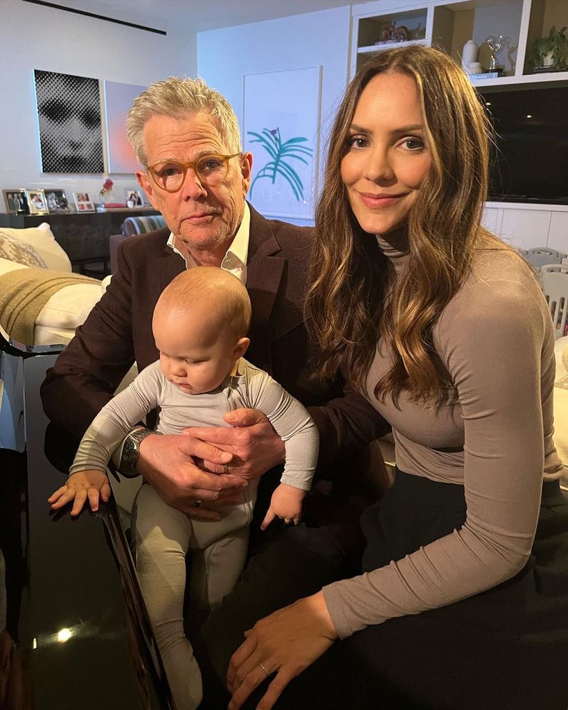 katharine mcphee david foster holding son rennie