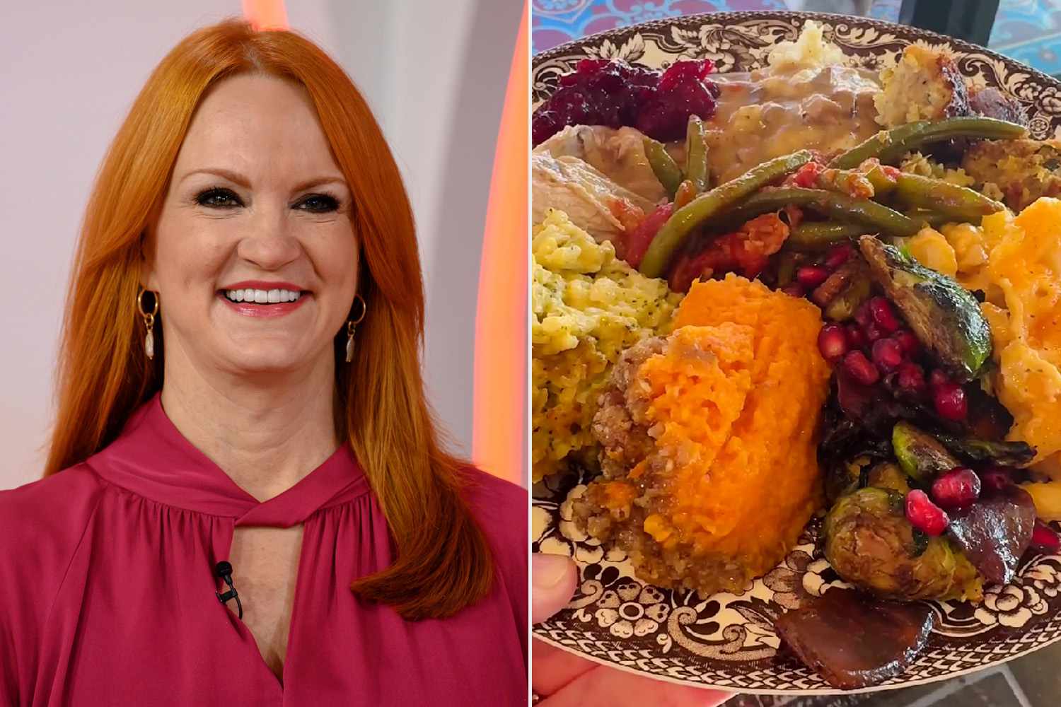 TODAY -- Pictured: Ree Drummond; Pioneer Woman Ree Drummond  Shows Off Loaded Thanksgiving Plate While Spending Holiday With Her Family 