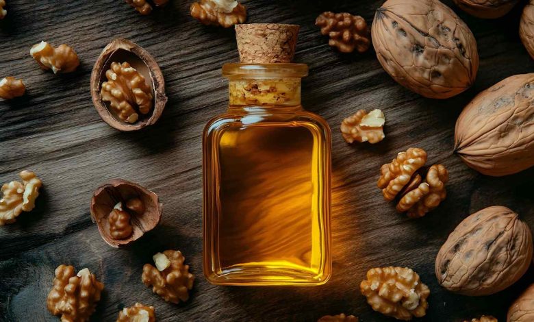 A bottle of walnut oil