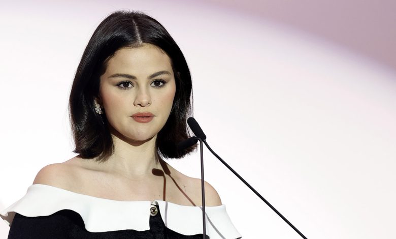 Selena Gomez accepts the Equity in Entertainment Award during The Hollywood Reporter Women in Entertainment 2024 at The Beverly Hills Hotel on December 04, 2024 in Beverly Hills, California.