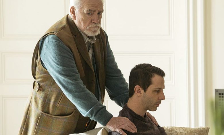 Strong as Kendall Roy with onscreen father Brian Cox on Succession.