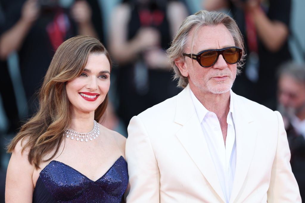 Rachel Weisz and Daniel Craig red carpet chest up