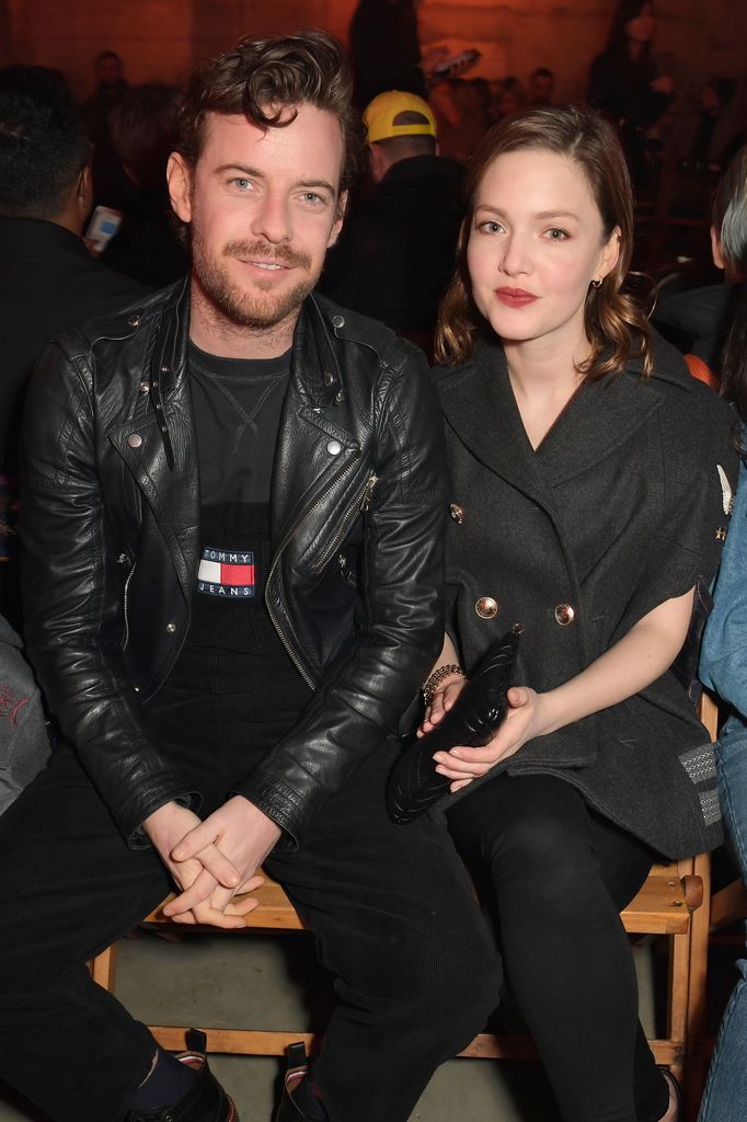 Harry Treadaway and Holliday Grainger attend the TOMMYNOW London Spring 2020 at Tate Modern on February 16, 2020 in London, England