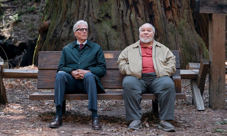 (L to R) Ted Danson as Charles, Stephen McKinley Henderson as Calbert in episode 107 of A Man on the Inside.