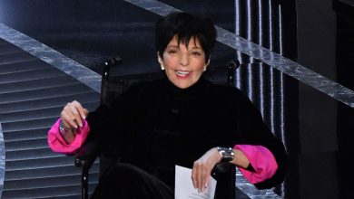 Liza Minnelli announces the Best Picture award onstage during the 94th Oscars at the Dolby Theatre in Hollywood, California on March 27, 2022.