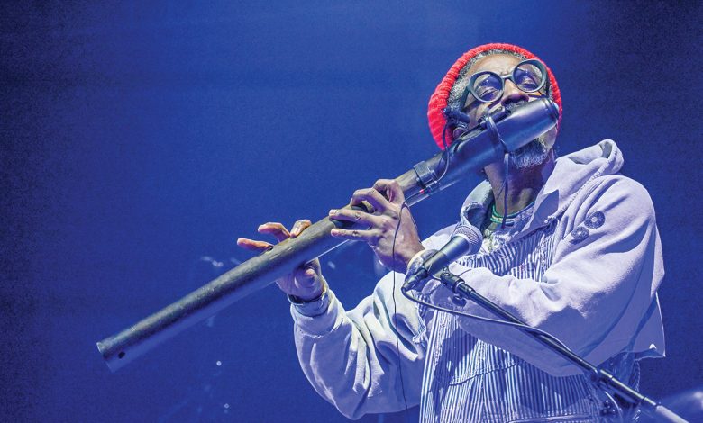 André 3000 performed on the flute on The Late Show With Stephen Colbert in January.